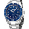 Perigaum Pro-Diver P-1308-SS-BL Automatic Silver Blue 43mm 200M