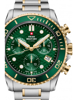 Swiss Military SM34101.05 Mens Watch Military XL Chronograph 46mm 10ATM