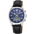 ETT Eco Tech Time EGA-11714-31L Mens Watch Radio-controlled Slnečný pohon Drive Professional Chronograph 45mm 5ATM