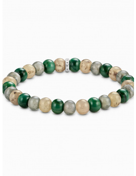 Thomas Sabo A2196-503-6-L19 Unisex Bracelet Jasper, Jade and Labradorit