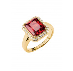 Thomas Sabo TR2508-414-10-56 Ring with red octagon stone Elyndra Gold-plated Ladies