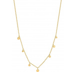 ANIA HAIE NAU001-05YG Gold Mixed Disc Ladies Necklace Gold 14K, adjustable