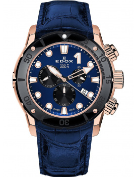 Edox 10242-TINR-BUIRN CO-1 chronograph 45mm 100ATM