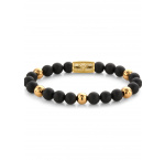 Rebel & Ružové Bracelet Matt Black Madonna RR-8DV05-G-M mens
