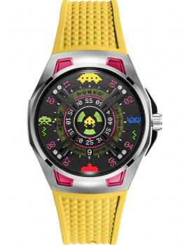 Nubeo NB-6099-SI-04 Mens Watch Space Invaders Limited Edition Automatic 44mm 5ATM