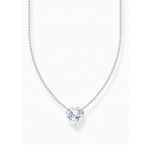Thomas Sabo KE2211-051-14-L45V Silver necklace w. white heart pendant