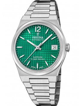 Festina F20029/5 Ladies Watch Swiss Made RivĂ© Automatic 35mm 10ATM