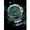 Paul Rich PR-46707 Pánske hodiny Crystal Bay Emerald Isle Silver Green 40mm 5ATM