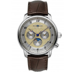 Zeppelin 8536-5 Mens Watch Friedrichshafen Moon Phase 40mm 5ATM