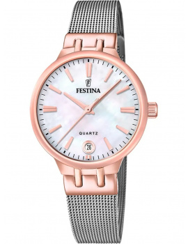Festina F20715/1 Ladies Watch Quartz Mademoiselle Saphire 33mm 5ATM