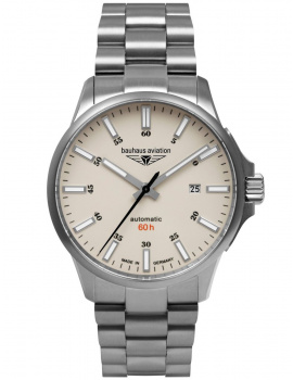 Bauhaus 2864M-5 Mens Watch Aviation Automatic Titanium 42mm 10ATM