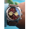 Spinnaker SP-5068-05 Mens Watch Hull Chronograph Burnt Maroon 42mm 10ATM