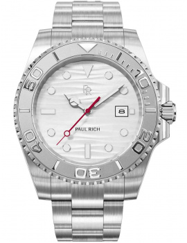 Paul Rich PR-46709 Pánske hodiny Crystal Bay Arctic Shore Silver White 40mm 5ATM