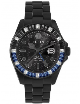 Philipp Plein PWPZA0324 Unisex GMT-I Challenger Baguettes 44mm 5ATM