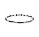 Rebel & Ružové RR-30005-S-S Bracelet Black & Silver Glam Rocks