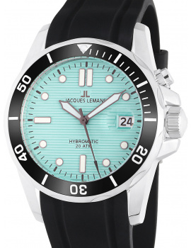 Jacques Lemans 1-2170C Hybromatic Diver Mens Watch 41mm 20ATM