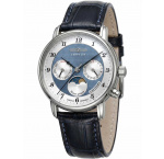 Zeppelin 8537-3 Mens Watch Friedrichshafen Moon Phase 35mm 5ATM