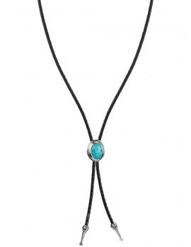 Thomas Sabo KE2344-805-17-L80 Necklace Turquoise stone leather Elyndra Silver, Adjustable Ladies