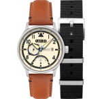 AVI-8 AV-4101-0C Mens Watch Hawker Hurricane McKellar Dual Time 44mm 5ATM