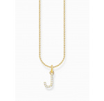 Thomas Sabo KE2249-414-14-L45V Gold-plated necklace letter J