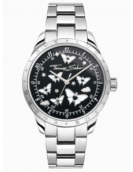 Thomas Sabo WA0432-201-203-34 Ladies Watch Butterflies silver colored 34mm 10ATM