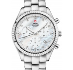 Swiss Military SM30207.02 Elegantné Chronograph Ladies Watch 38mm 5ATM
