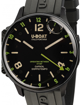 U-Boat 8840/B Capsoil Doppiotempo DLC GMT 45mm 10ATM