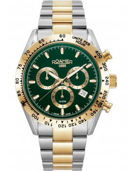 Roamer 850837 47 75 20 Mens Watch Monza 100 Chronograph 42mm 10ATM
