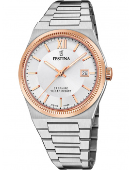 Festina F20036/1 Mens Watch Swiss Made RivĂ© 40mm 10ATM