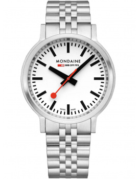 Mondaine MST.4101B.SJ.2SE Mens Watch Stop2go 41mm 3ATM