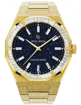 Paul Rich PR-46705 Pánske hodiny Moissanite Frosted Star Dust II Gold 43mm 5ATM