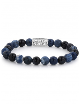 Rebel & Ružové Bracelet Blue Rocks RR-80045-S-L+ mens
