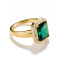 Thomas Sabo TR2508-971-6-56 Ring with green octagon stone Elyndra Gold-plated Ladies