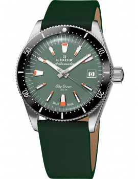 Edox 80131-3NC-VI Skydiver Automatic + 2nd strap Ladies Watch 38mm 30ATM