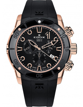 Edox 10242-TINR-NIR CO-1 Chronograph Mens Watch 45mm 100ATM