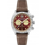 Spinnaker SP-5068-05 Mens Watch Hull Chronograph Burnt Maroon 42mm 10ATM