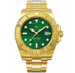 Paul Rich PR-46710 Pánske hodiny Crystal Bay Gold Coast Gold Green 40mm 5ATM