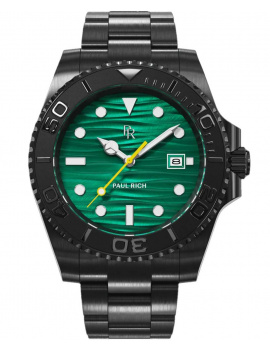 Paul Rich PR-46712 Pánske hodiny Crystal Bay Midnight Reef Black Green 40mm 5ATM