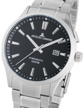 Jacques Lemans 1-2130G Hybromatic Mens Watch 42mm 10ATM
