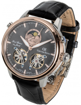 Carl von Zeyten CVZ0060RGU Mens Watch Durbach Automatic Limited Edition 45mm 3ATM