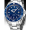 Perigaum Pro-Diver P-1308-SS-BL Automatic Silver Blue 43mm 200M
