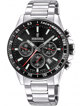 Festina F20560/6 Timeless Chronograph Mens Watch 45mm 10ATM
