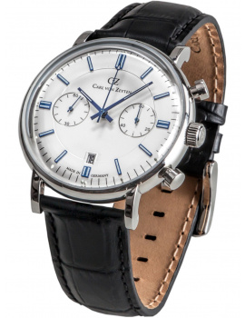 Carl von Zeyten CVZ0037WH Mens Watch BĂĽhlot Chronograph 44mm 3ATM