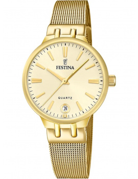 Festina F20713/2 Ladies Watch Quartz Mademoiselle Saphire 33mm 5ATM