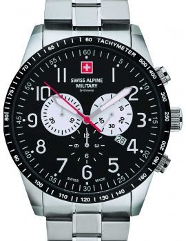 Swiss Alpine Military 7082.9137 chrono men`s watch 45mm 10ATM