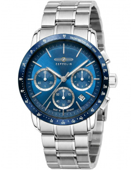 Zeppelin 8878MB-3 Mens Watch New York Chronograph 43mm 5ATM