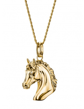Thomas Sabo KE2342-414-39-L50V Necklace Horse head Elyndra Gold-plated Ladies