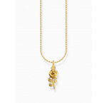 Thomas Sabo KE2269-413-39-L45V Gold-plated chain w. ružové pendant