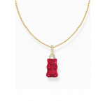 Thomas Sabo KE2209-414-10-L45 Gold-plated chain w. red Goldbears pendant
