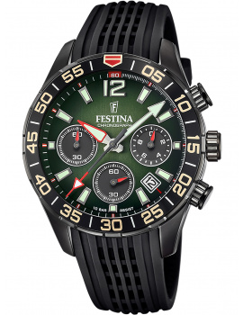 Festina F20518/2 Športové Chronograph Mens Watch 44mm 10ATM
